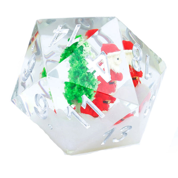 Sirius D20 Christmas Santa Dice Set 54mm (Large)