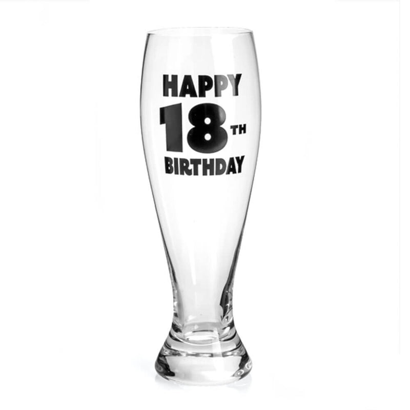 Happy Birthday Pilsner Glass