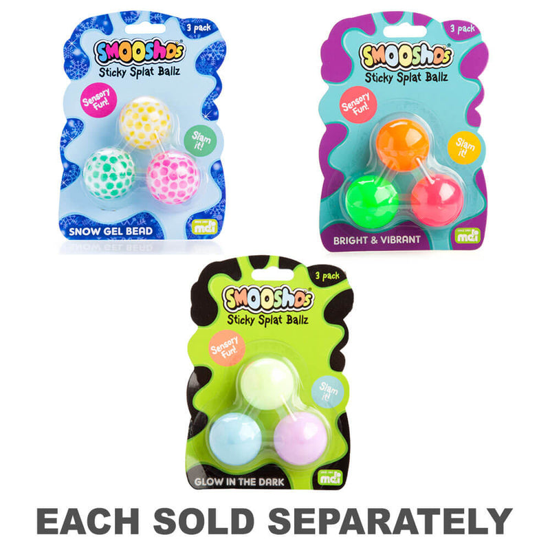 Smoosho's Sticky Splat Ballz (Set of 3)