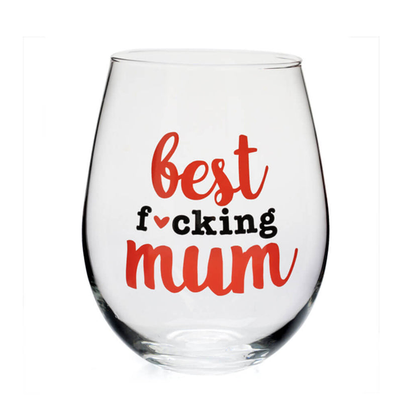 "Best F*cking" Stemless Wine Glass