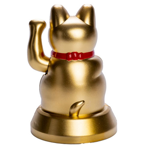 Golden Lucky Cat Solar Dancer