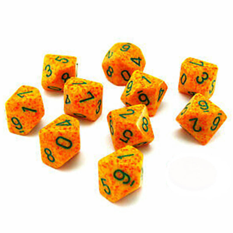 Chessex D10 Polyhedral 10-Die Speckled Set