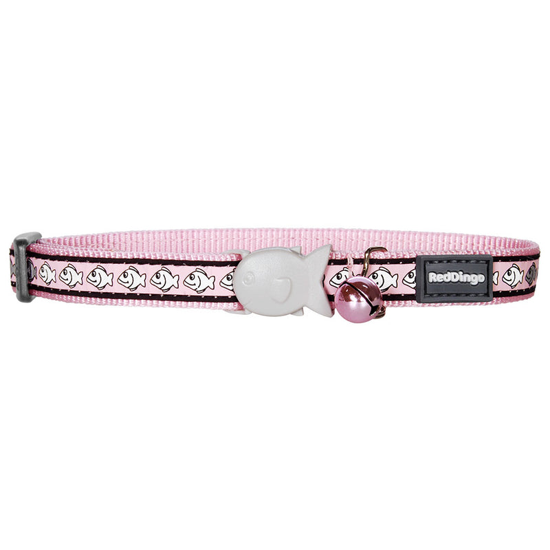 Cat Collar with Reflective Fish