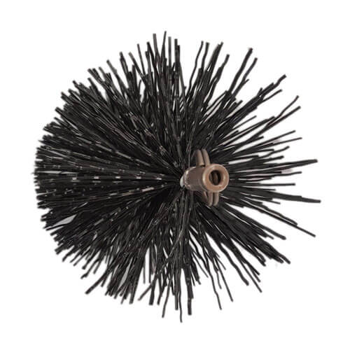 FireUp Polypropylene Black Pull Thru Flue Brush (10" Dia.)