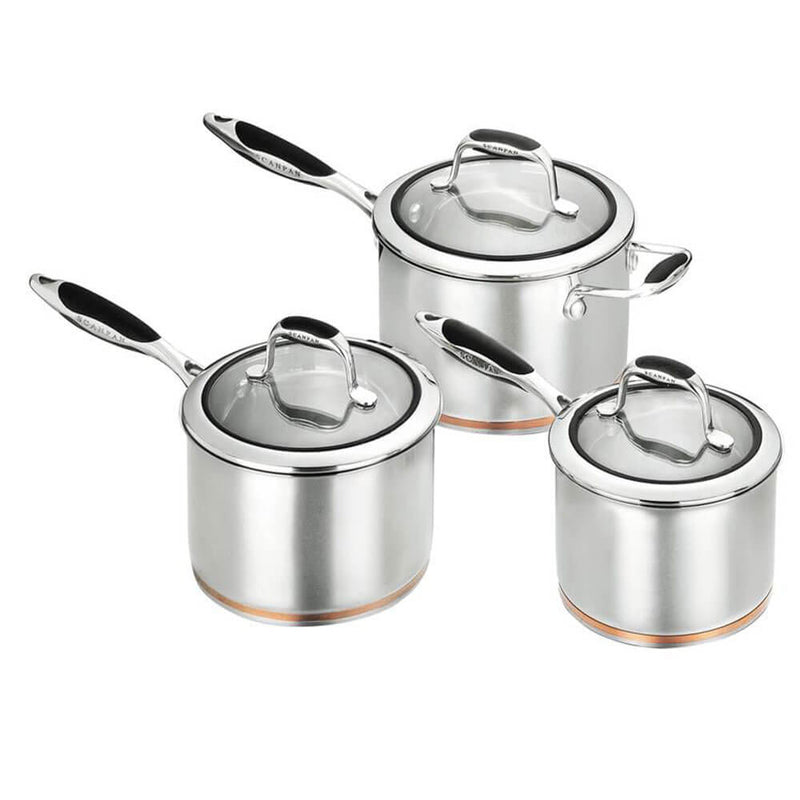 Scanpan Coppernox Saucepan Set of 3