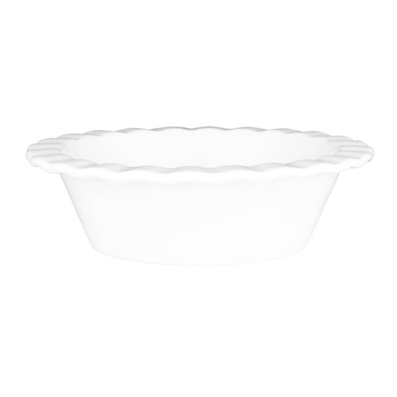 Wilkie New Bone Porcelain Fluted Pie Dish (12.5x4cm)