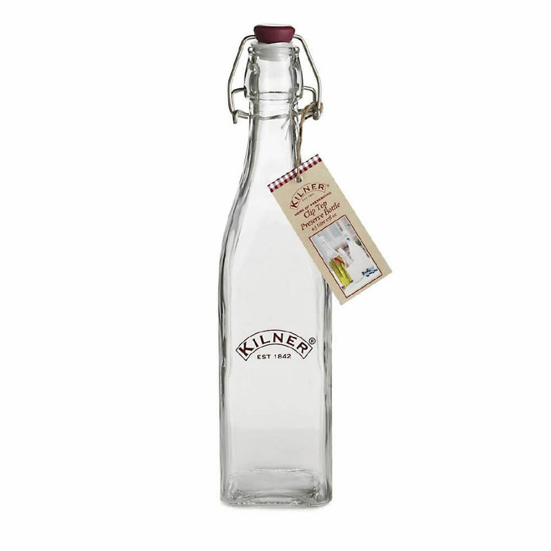 Kilner Clip Top Square Glass Bottle