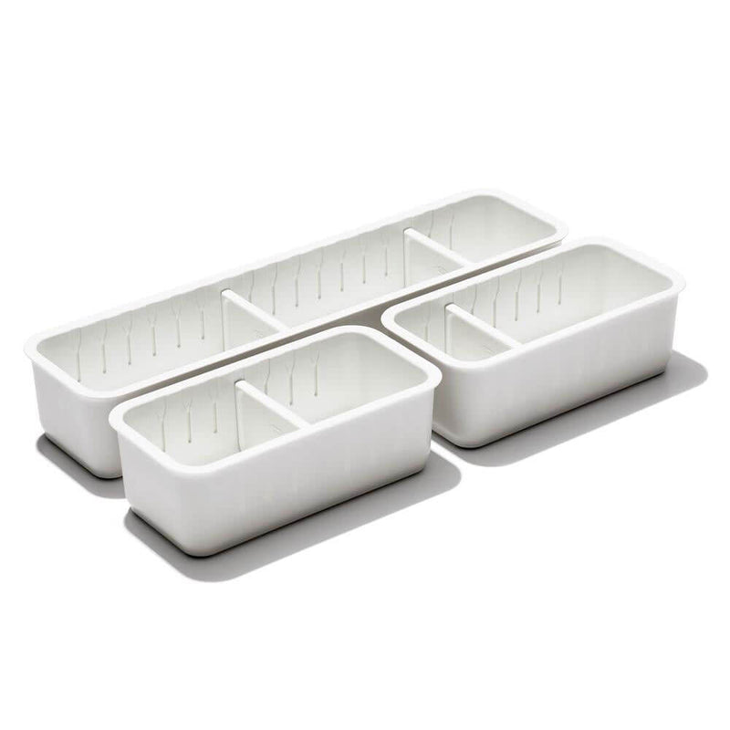 OXO Good Grips Adjustable Drawer Bin Set