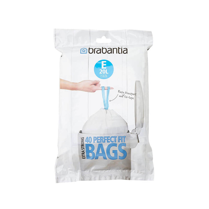 Brabantia Smartfix Pedal Bin Liner (40 Bags)