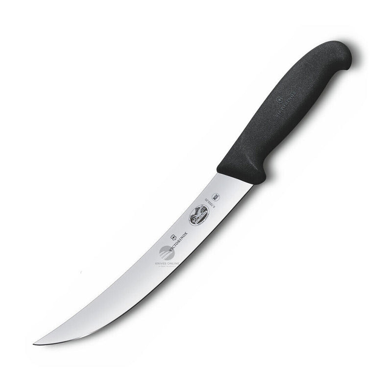 Fibrox Curved Narrow Blade Breaking Knife (Black)