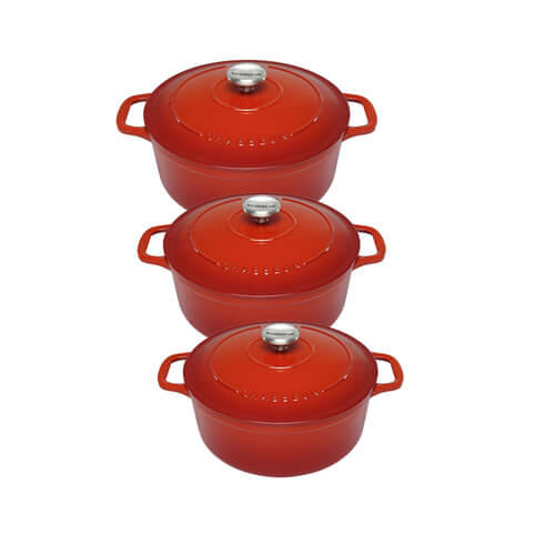 Chasseur Round French Oven (Inferno Red)