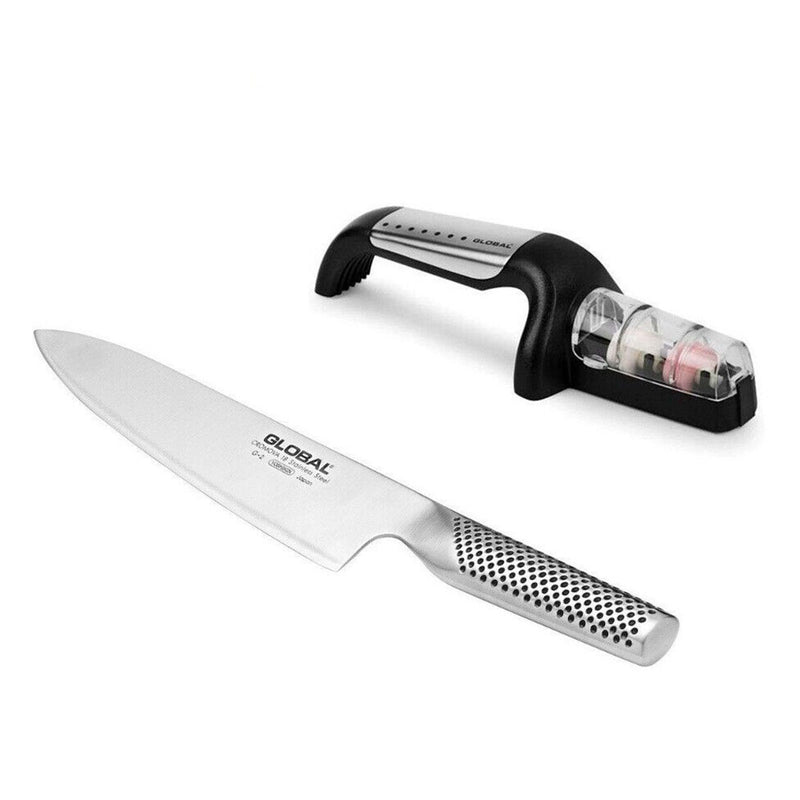 Global Knives Cook's Knife with Sharpener