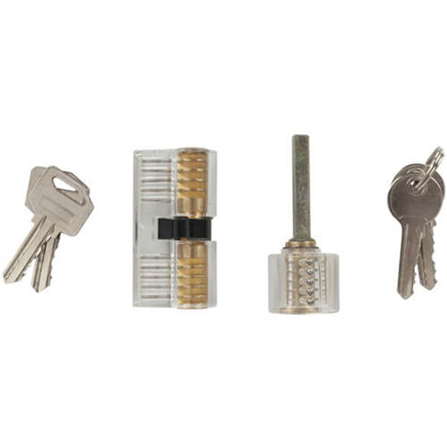 Cylinder Practice Locks 2pcs