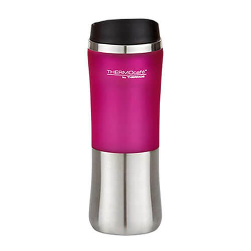 300mL S/Steel Travel Tumbler w/Plastic Outside Sleeve