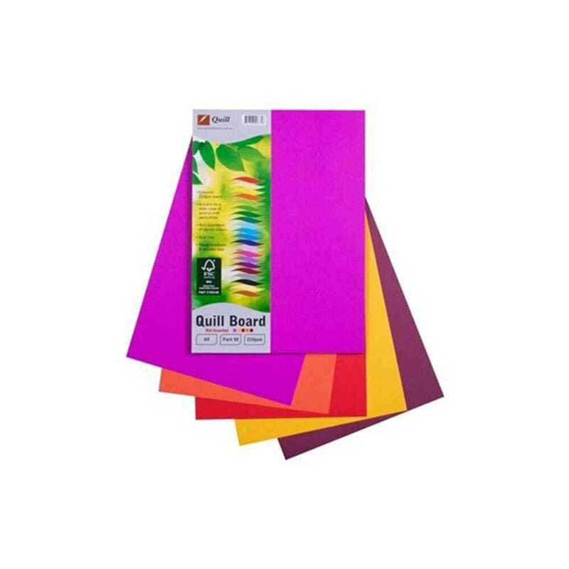 Quill Cardboard A4 (50pk)