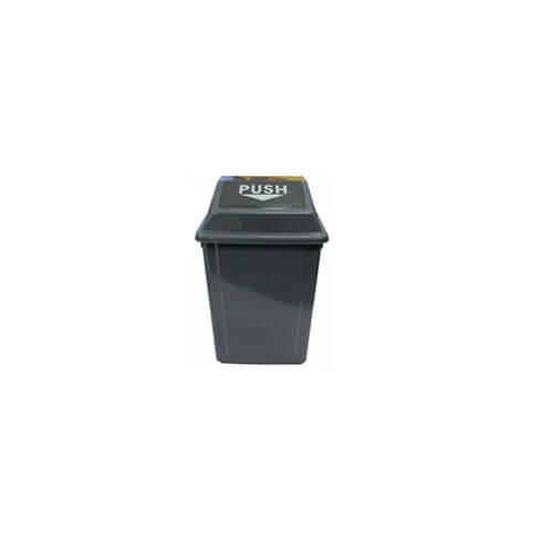 Cleanlink Rubbish Bin with Bullet Lid (Grey)