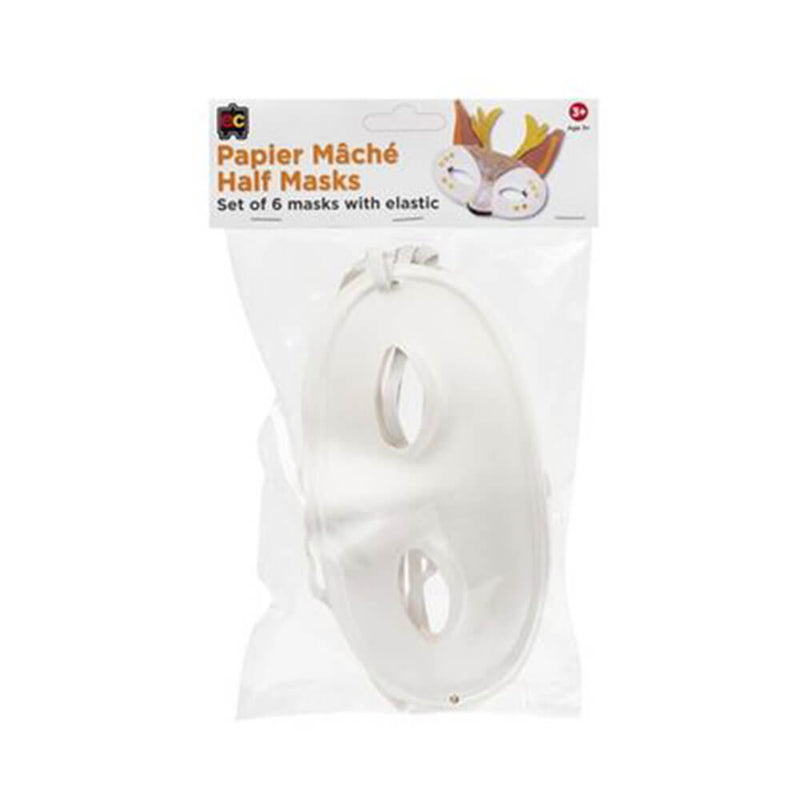 EC Paper Mache Masks 6pk