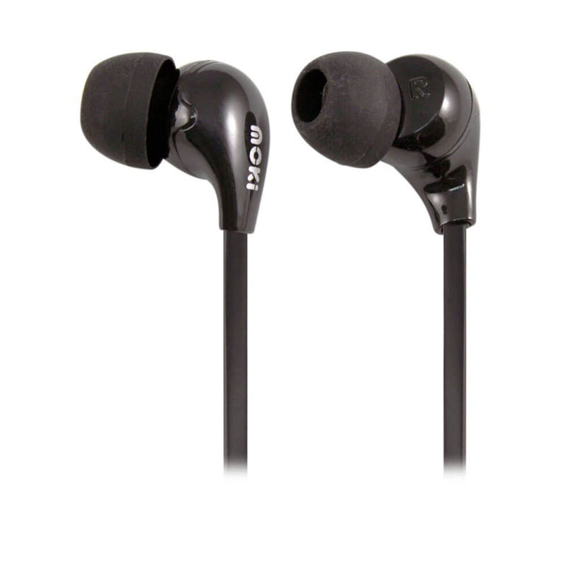 Moki 45 Degree Comfort Buds Earphones (Black)