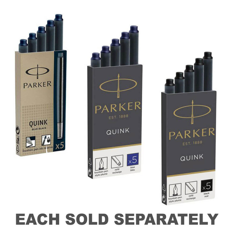 Parker Permanent Ink Cartridge (5pk)