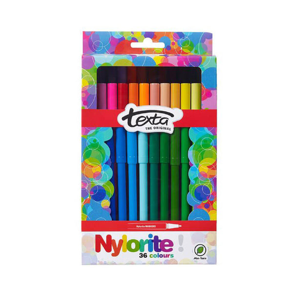 Texta Nylorite Marker Assorted (36pk)