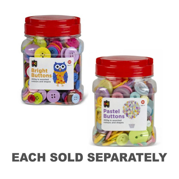 EC Buttons Assorted Jar (400g)