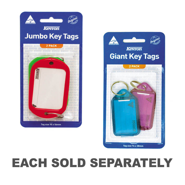 Kevron Key Tags 2pk (Assorted)