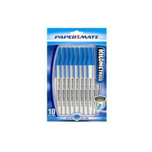 Paper Mate Kilometrico Ballpoint Pen (Medium Blue)