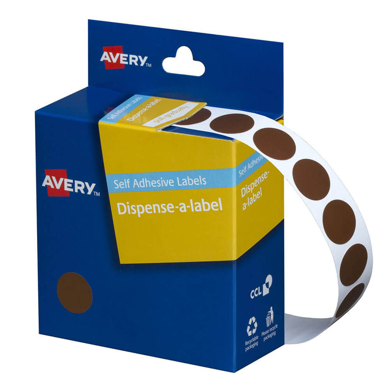 Avery Self-Adhesive Dot Labels 14mm (1050pcs)