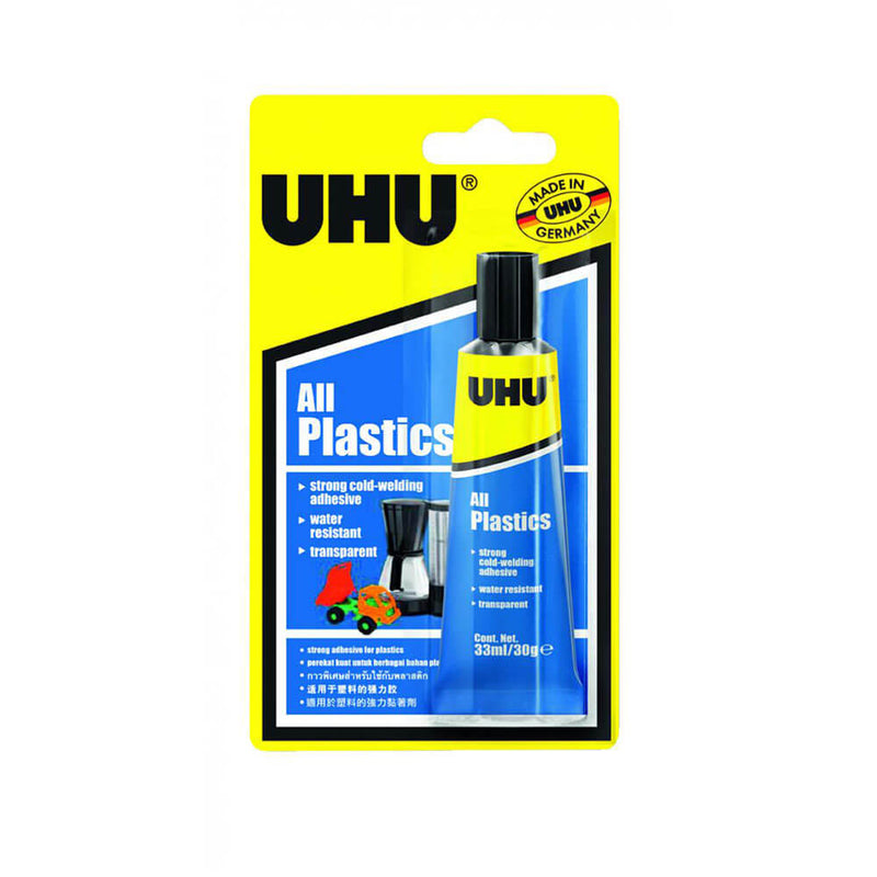 UHU All Plastic Adhesive Glue 33mL