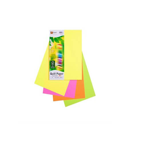 Quill Multioffice Paper 100pk 80gsm A4 (Assorted)