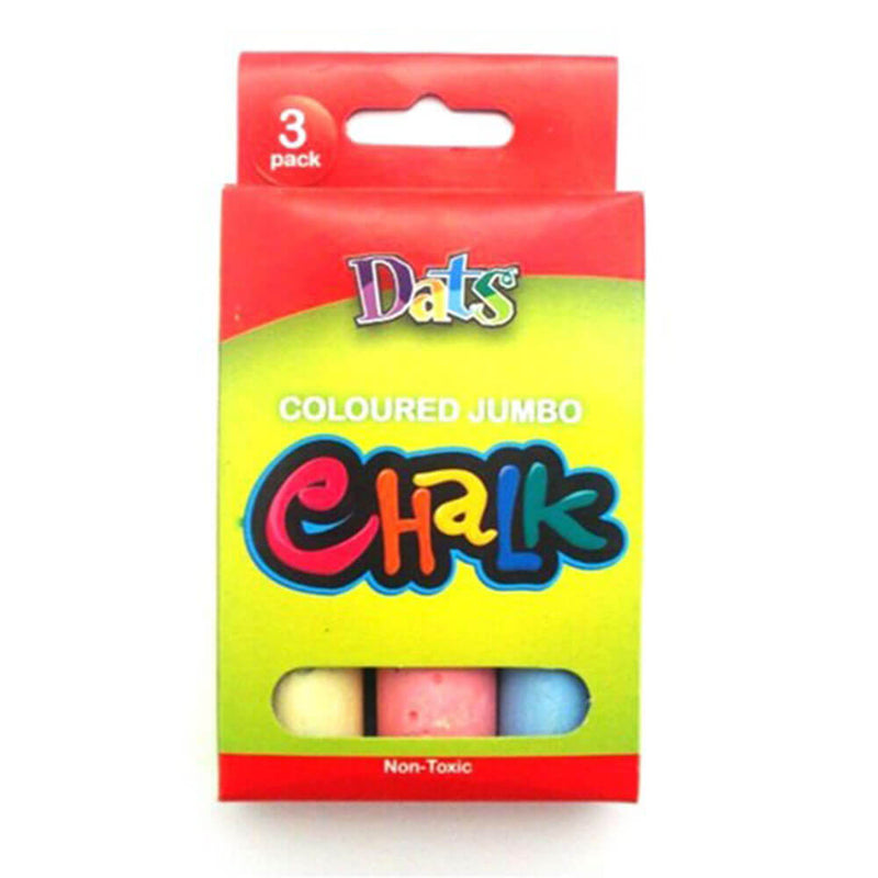 Dats Non-toxic Jumbo Chalk (3pk)