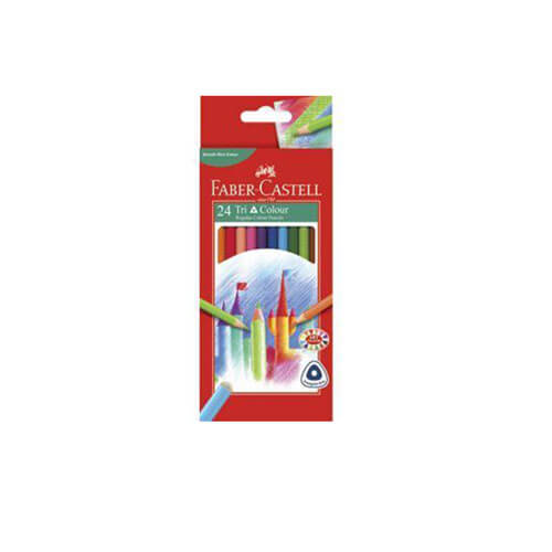 Faber-Castell Triangular Grip Coloured Pencils