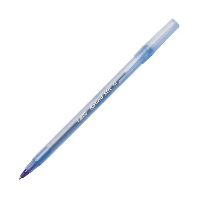 Bic Round Stic Medium Point Pens (Box of 12)