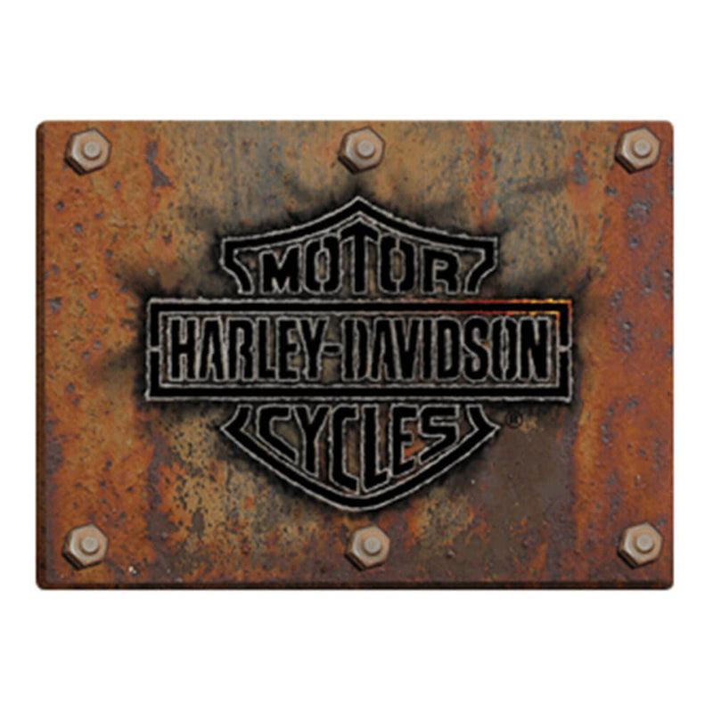 Harley Davidson Die Cut Embossed Tin Sign